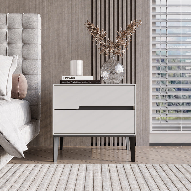White Bedside Table