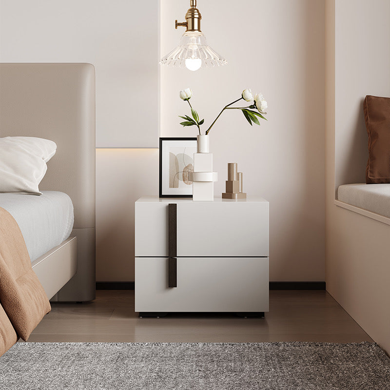 White Lacquered Nightstand