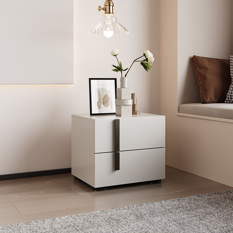 White Lacquered Nightstand