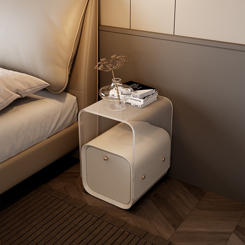 Frosted Acrylic Nightstand