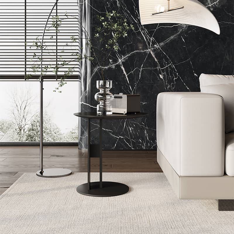 Black Titanium Side Table