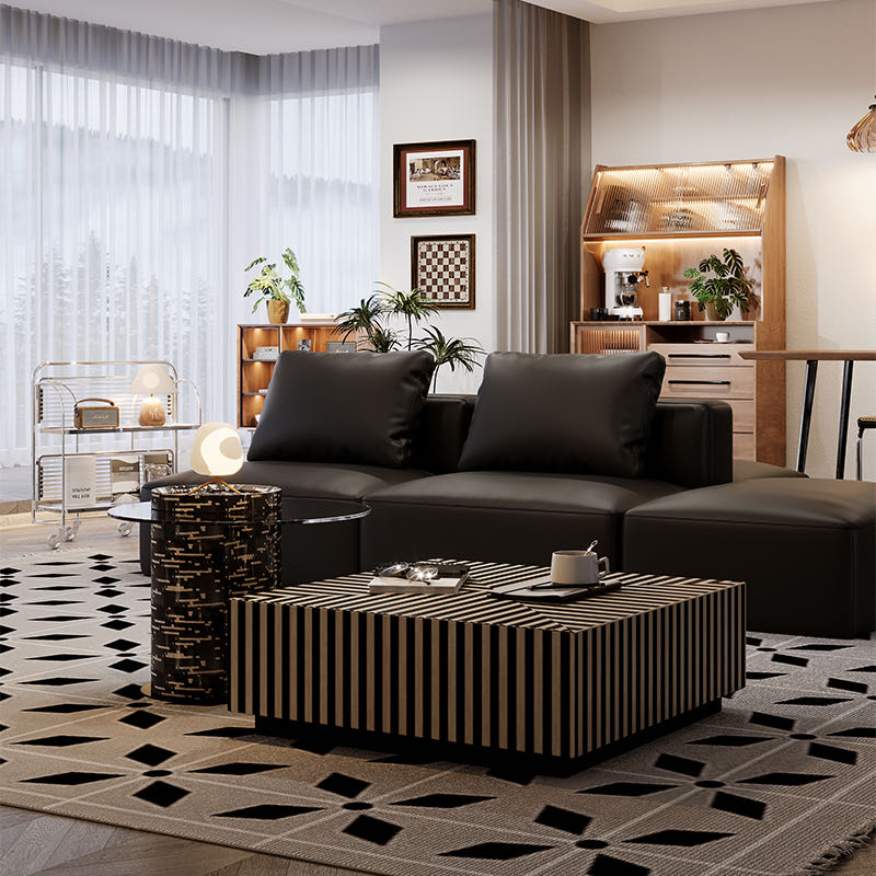Zebra Stripe Coffee Table
