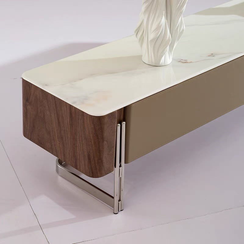 Walnut Veneer Coffee Table Set