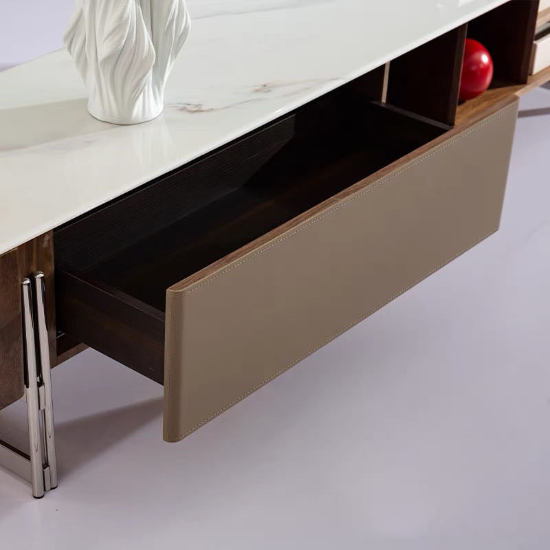 Walnut Veneer Coffee Table Set