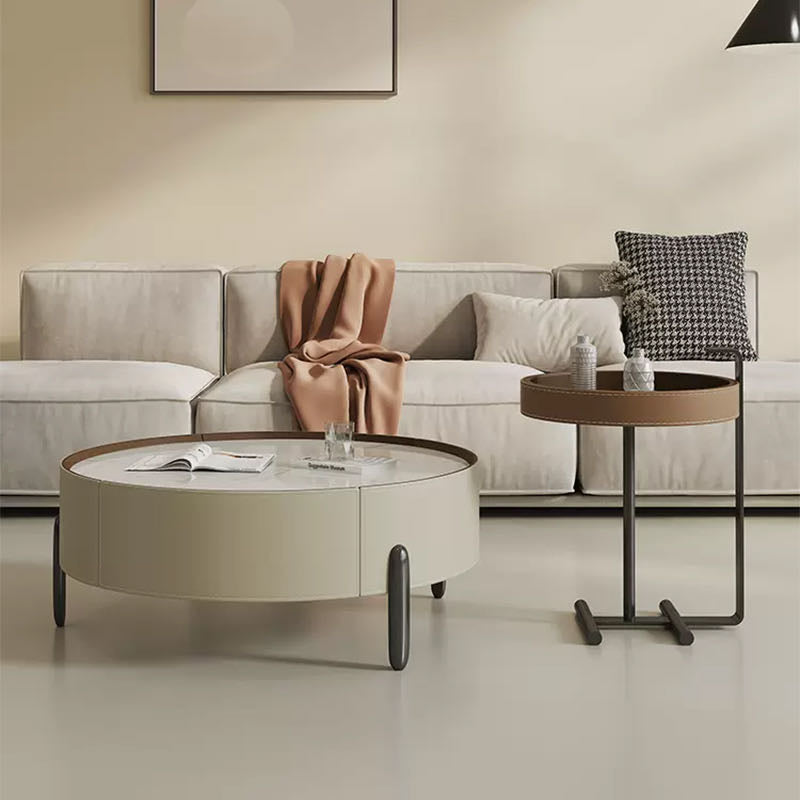 Round Nesting Coffee Table Set