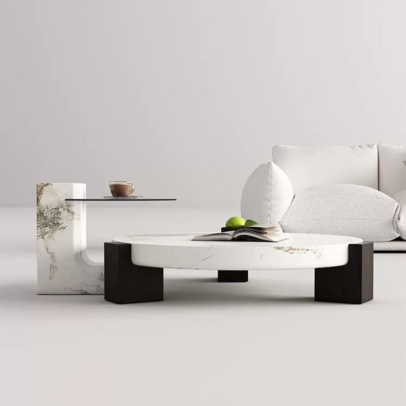 Marble Pattern Nesting Coffee Tables