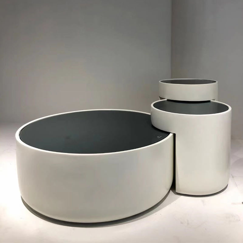 Round Combination Coffee Table Set