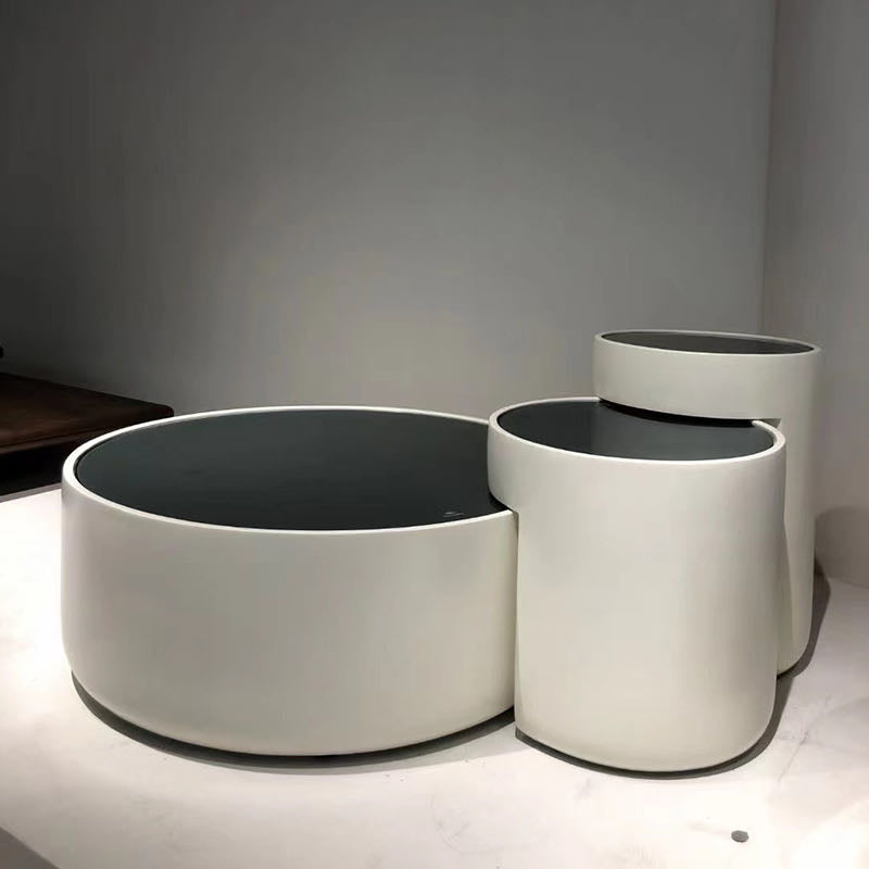 Round Combination Coffee Table Set