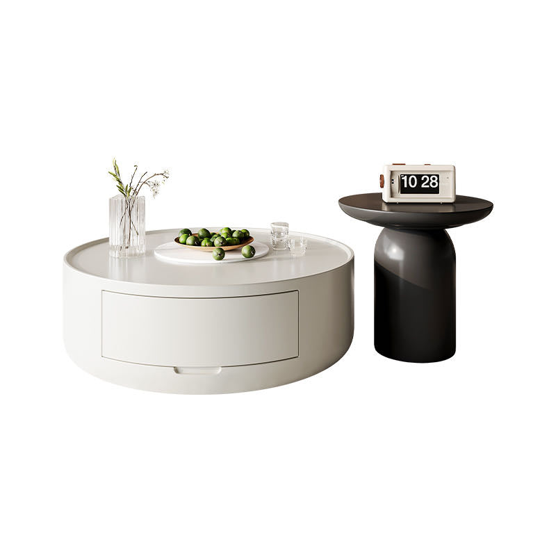 Modern Black and White Coffee Table Set