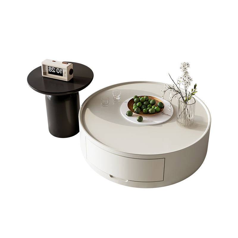 Modern Black and White Coffee Table Set
