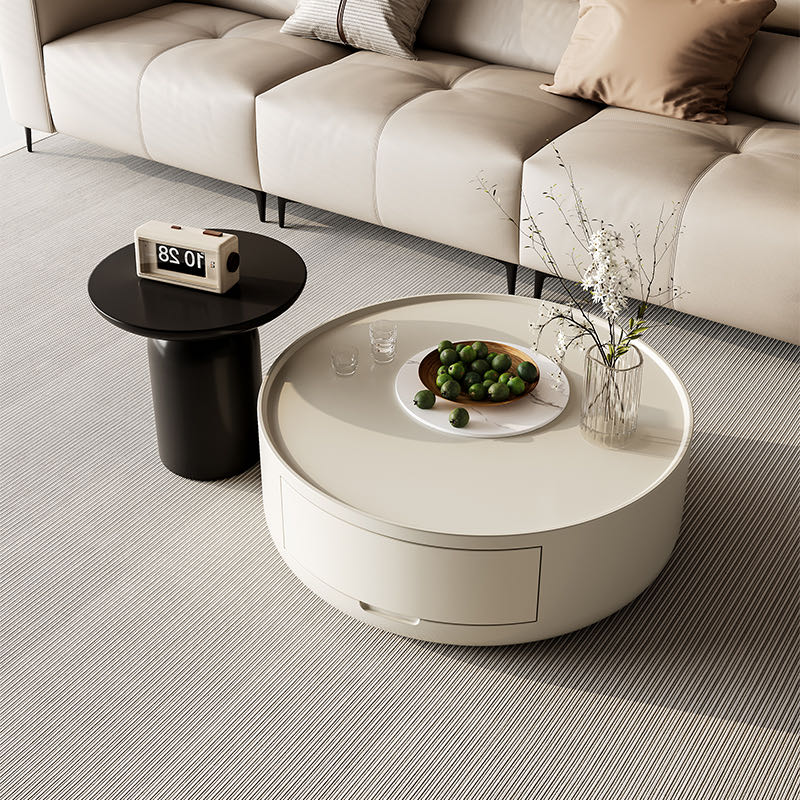 Modern Black and White Coffee Table Set