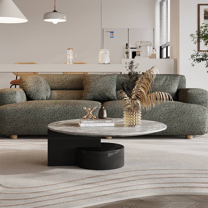 Gray Marble Coffee Table