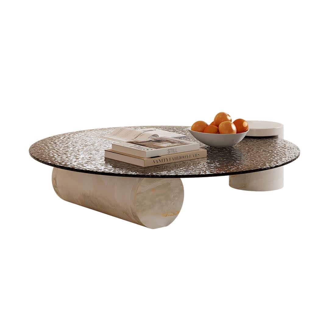 Wave Pattern Coffee Table