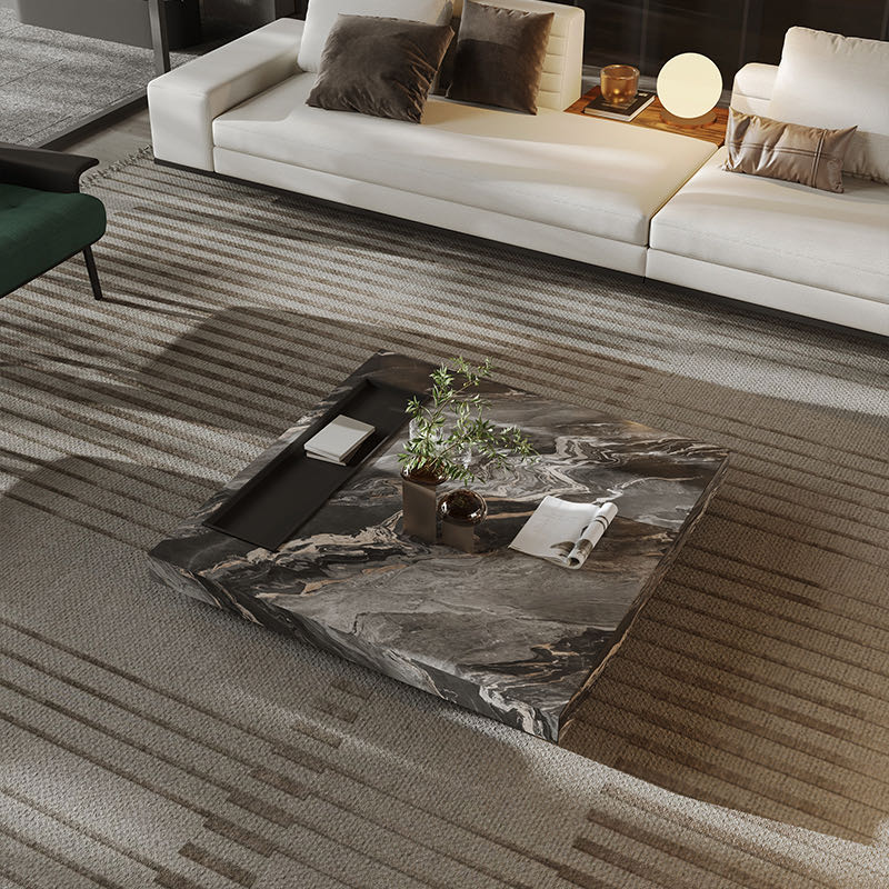 Venetian Brown Marble Coffee Table