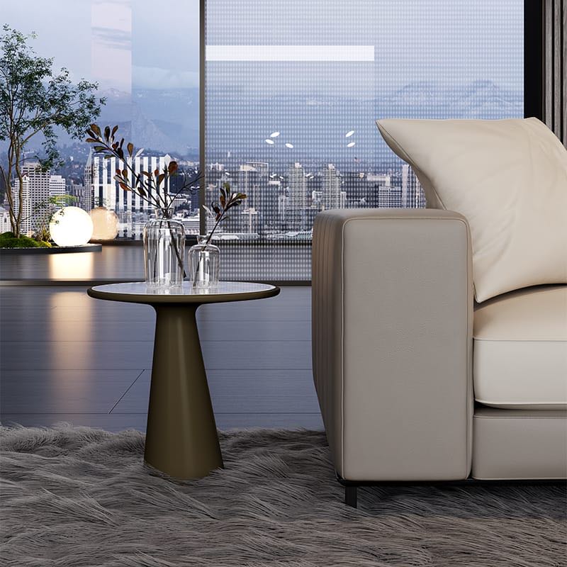 Pandora Stone Round Side Table