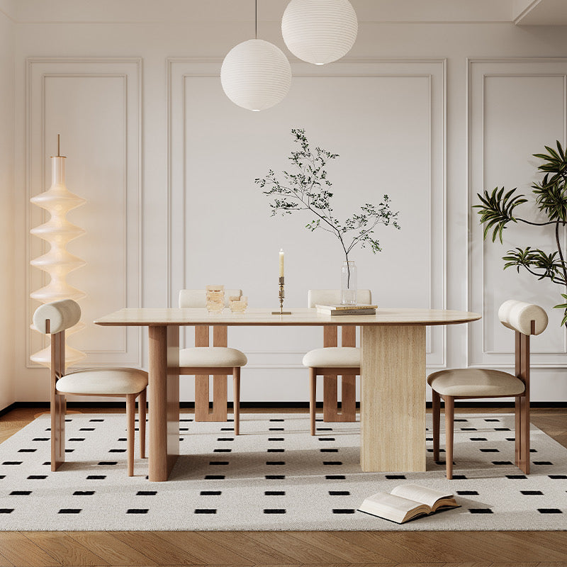 Half-Oval Island Dining Table