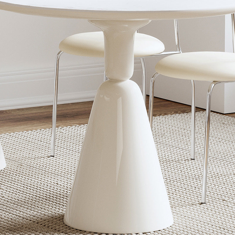 Matte White Dining Table