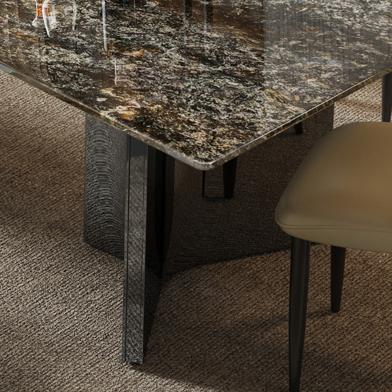 Platinum Diamond Luxury Stone Dining Table
