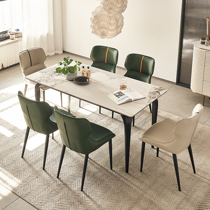 Snowy White Dining Table