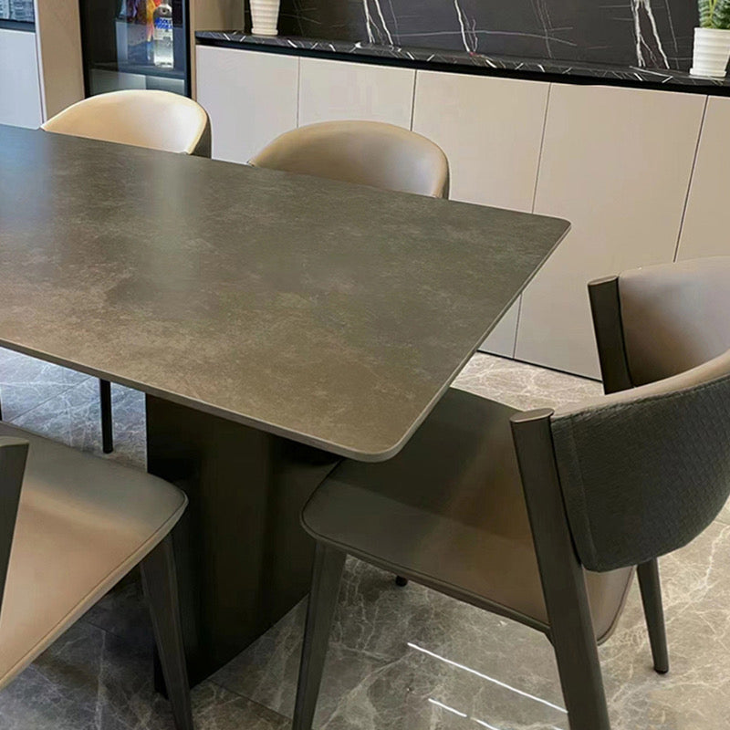 Industrial Black Rock Dining Table