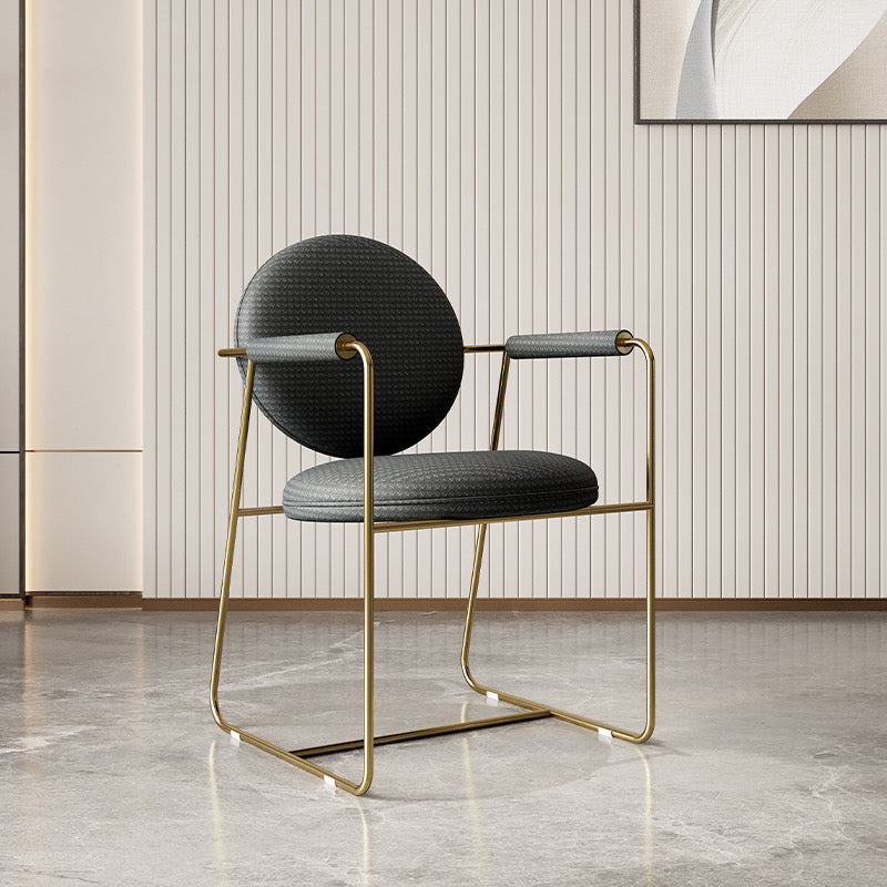 Gemma Woven Leather Lounge Chair