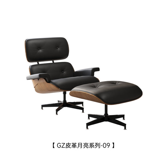 Eames Style Lounge Chair with Ottoman