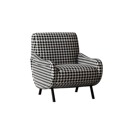 Houndstooth Check Casual Chair