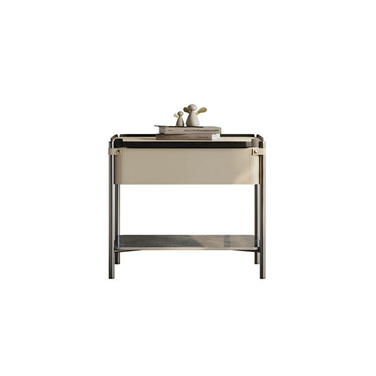 Saddle Leather Nightstand