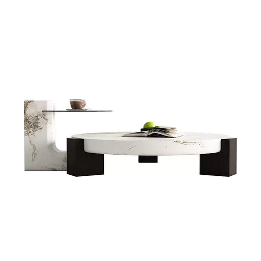 Marble Pattern Nesting Coffee Tables
