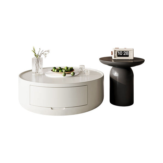 Modern Black and White Coffee Table Set