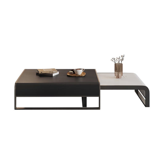 Saddle Leather Nesting Coffee Table Set